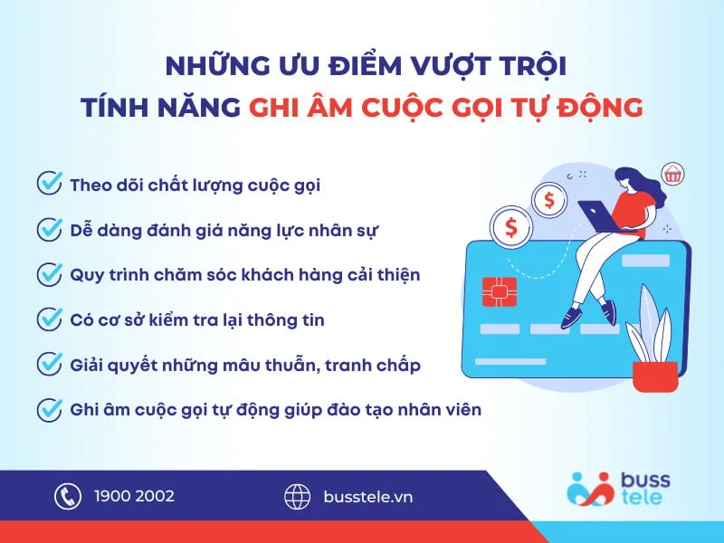 Tính năng ghi âm cuộc gọi tự động của Buss Tele & những ưu điểm vượt trội