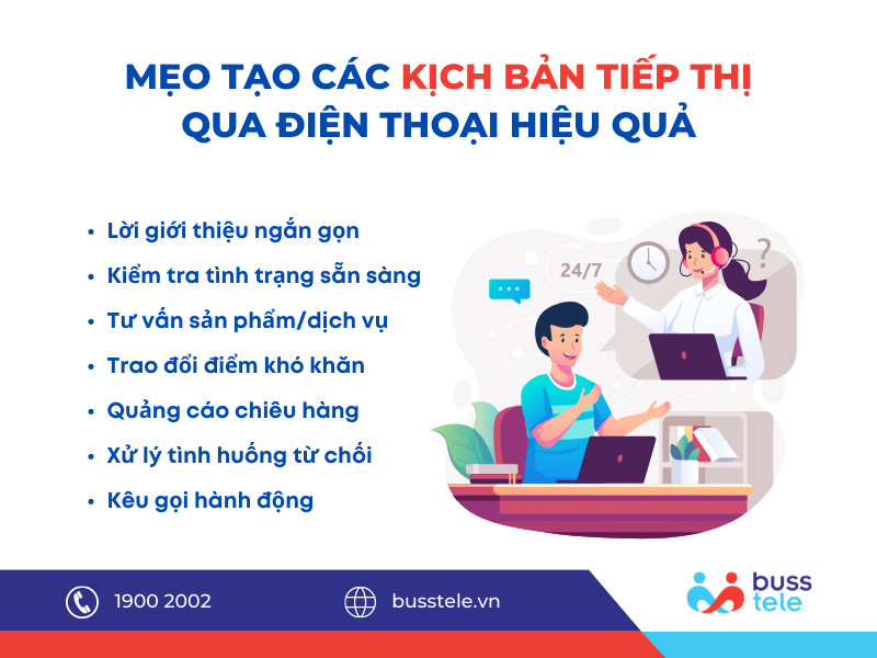 Mẹo tạo kịch bản tiếp thị qua điện thoại hiệu quả - Kịch bản telesale hiệu quả