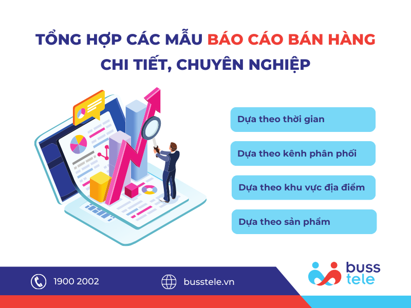 Tổng hợp các mẫu báo cáo bán hàng chi tiết, chuyên nghiệp