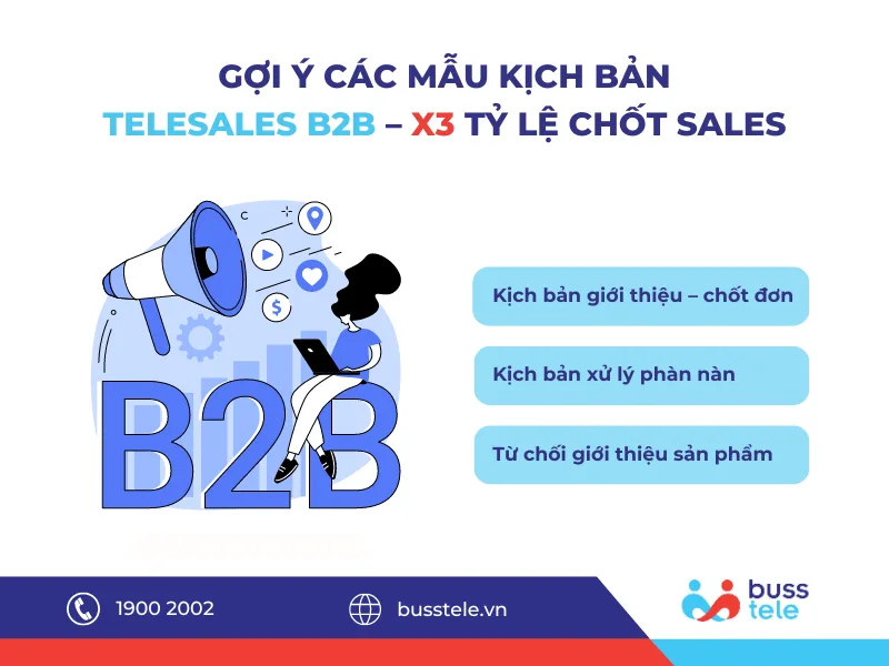 Gợi ý các mẫu kịch bản Telesales B2B