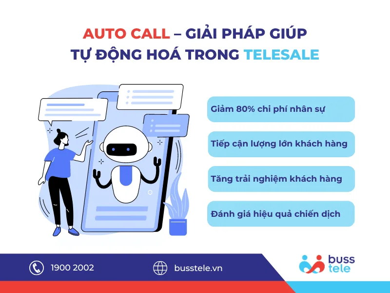 Auto Call – Giải pháp giúp tự động hoá trong Telesale