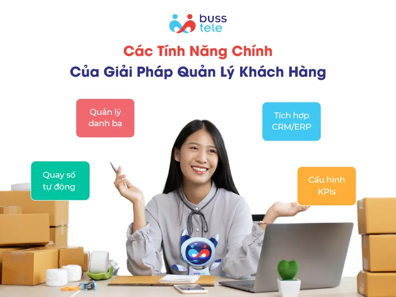 Các tính năng chính của giải pháp quản lý Khách hàng