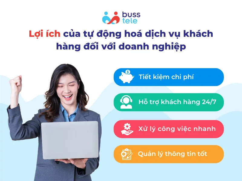 Lợi ích của tự động hoá dịch vụ khách hàng đối với doanh nghiệp