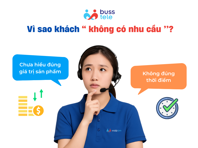 Vì sao telesale khách không có nhu cầu?